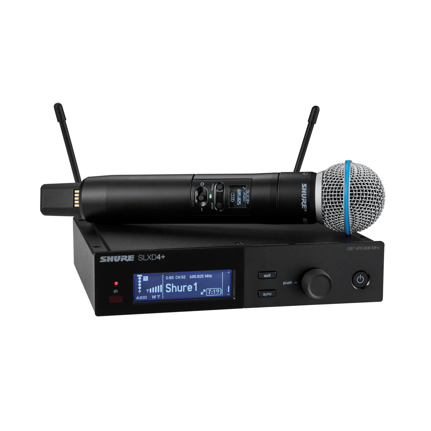 Shure SLX-D vezeték nélküli rendszer Beta 58A mikrofonnal